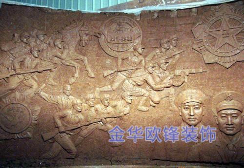 玻璃鋼仿銅浮雕